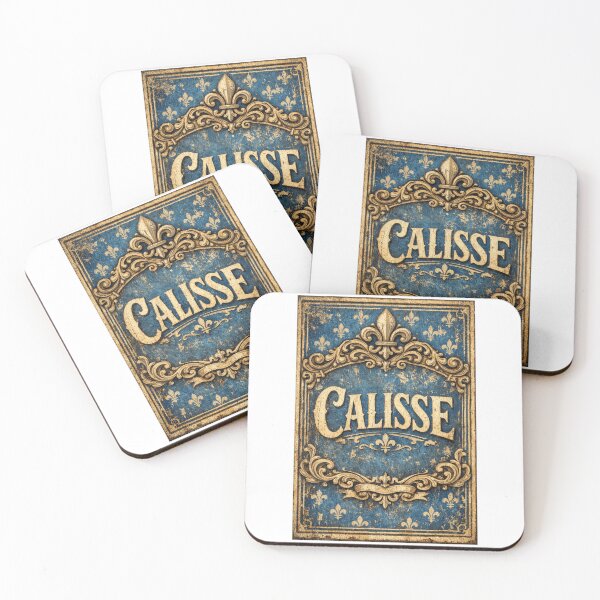 Item preview, Calisse Quebec Vintage Fleur de Lys Poster - Sacred Joual Gold Baroque Blue designed and sold by JonathanP514.