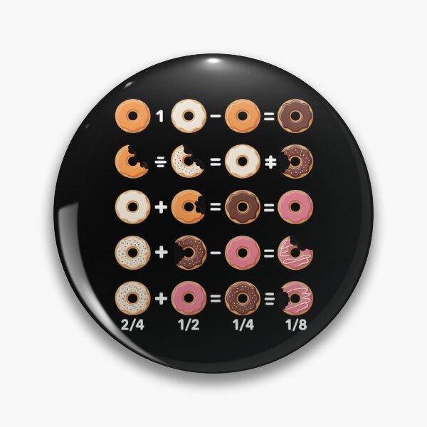 Item preview, Donut Fraction Math Teachers Back To School Educational designed and sold by DigitaldeligArt.