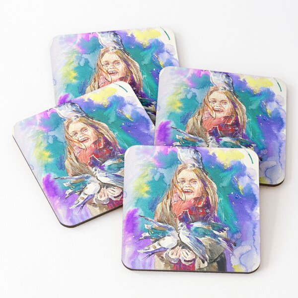 Item preview, A bright girl with doves designed and sold by Elena Reutova.