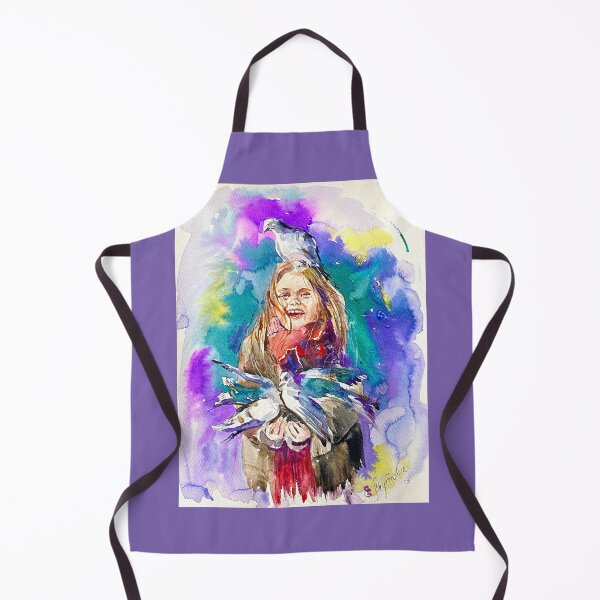 Item preview, A bright girl with doves designed and sold by Elena Reutova.