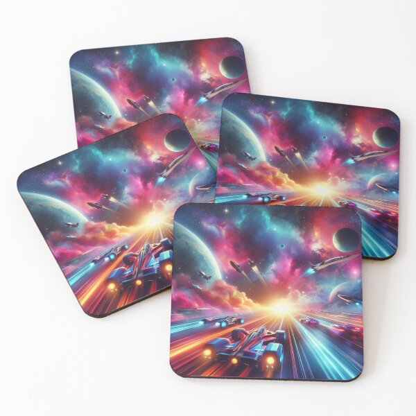 Item preview, Sports cars racing in space designed and sold by Dogandesighn.