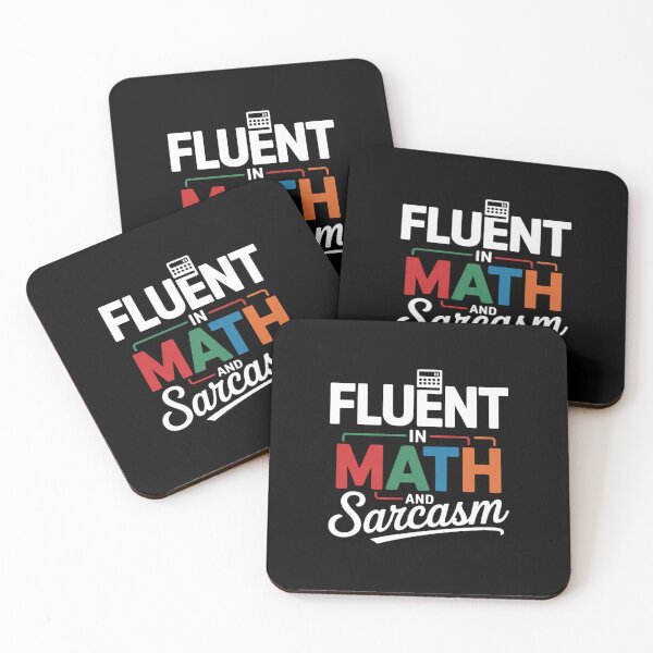 Item preview, Fluent in Math and Sarcasm Math Teacher 4 designed and sold by DigitaldeligArt.
