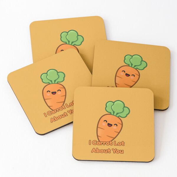 Item preview, I Carrot Lot About You - Cute Vegetable Pun designed and sold by AlexAnewArt.