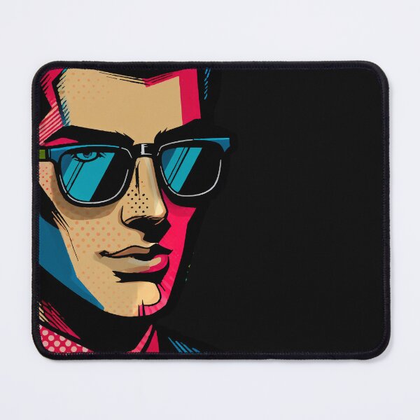 Item preview, Vibrant Pop Art Men Portrait Print designed and sold by Ojo de Lilith.