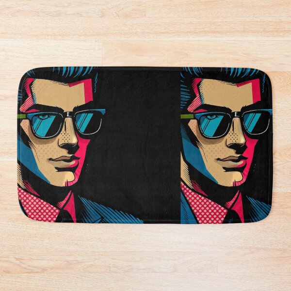Item preview, Vibrant Pop Art Men Portrait Print designed and sold by  Ojo de Lilith.