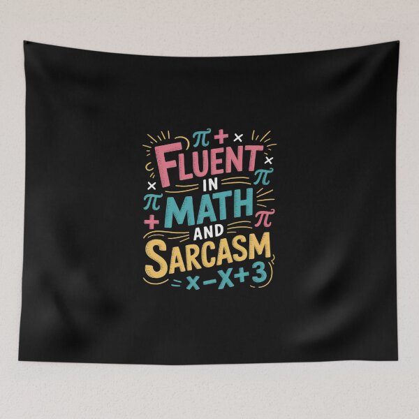 Item preview, Fluent In Math And Sarcasm Math Teacher Appreciation 7 designed and sold by DigitaldeligArt.
