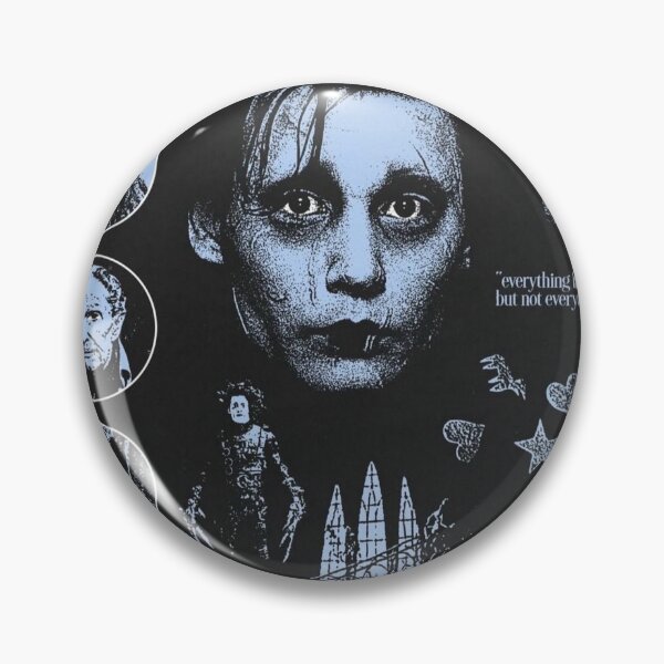 Item preview, Edward Scissorhands Blue Halftone Collage designed and sold by Adronia.