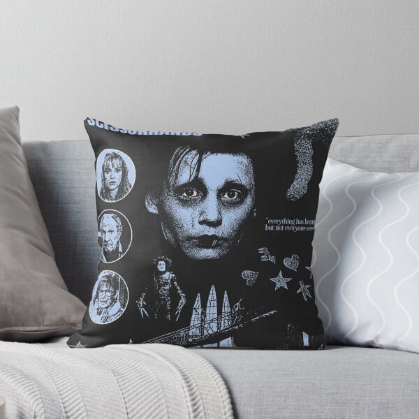 Item preview, Edward Scissorhands Blue Halftone Collage designed and sold by Adronia.