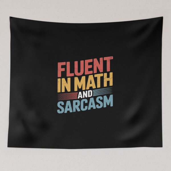 Item preview, Fluent in Math and Sarcasm Math Teacher Appreciation  designed and sold by DigitaldeligArt.