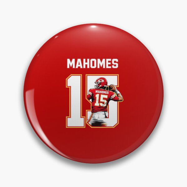 Item preview, Patrick Mahomes Bold Kansas City Number 15 Football Art designed and sold by TheArtOfCar.