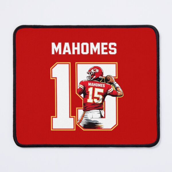 Item preview, Patrick Mahomes Bold Kansas City Number 15 Football Art designed and sold by TheArtOfCar.