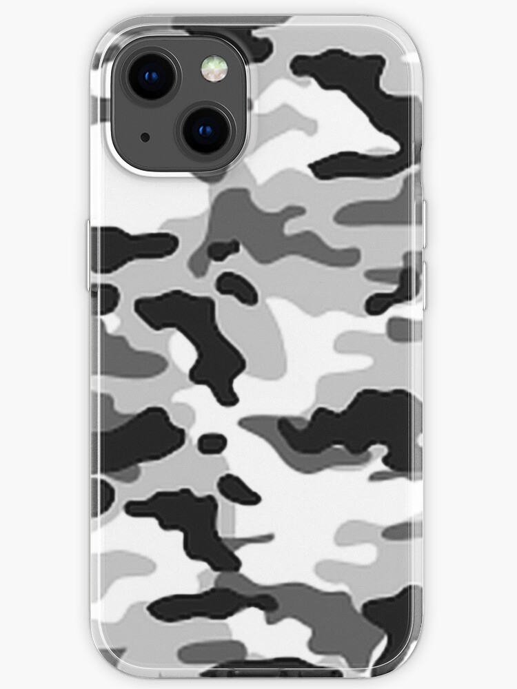 snow camo iphone case