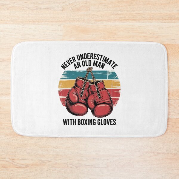 Item preview, Never Underestimate An Old Man Boxing Gloves Boxer designed and sold by MarkLeedsArt.