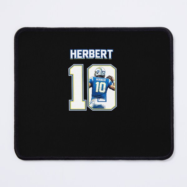 Item preview, Justin Herbert Electric Los Angeles Number 10 Football Art designed and sold by TheArtOfCar.