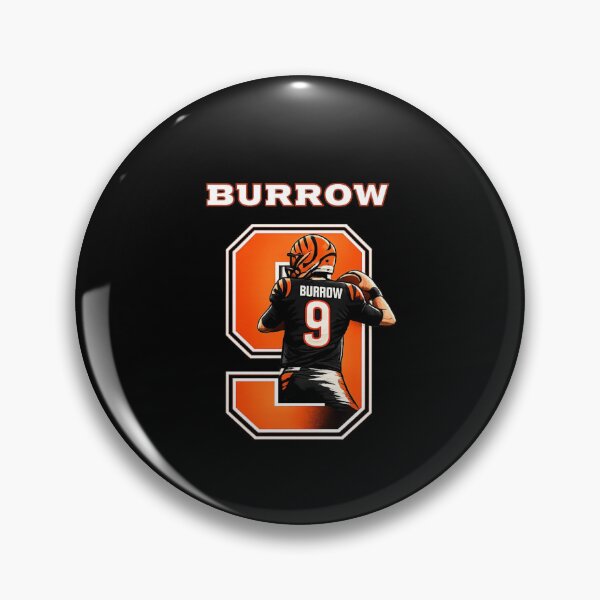 Item preview, Joe Burrow Bold Cincinnati Number 9 Football Art designed and sold by TheArtOfCar.