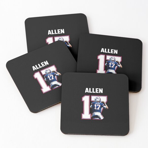 Item preview, Josh Allen Bold Buffalo Number 17 Football Art designed and sold by TheArtOfCar.