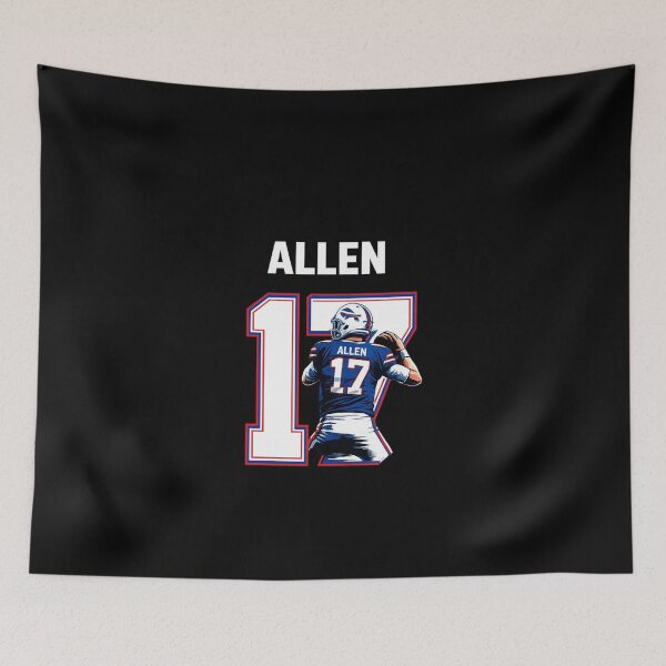 Item preview, Josh Allen Bold Buffalo Number 17 Football Art designed and sold by TheArtOfCar.
