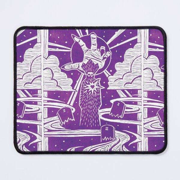 Item preview, Lino cut print Papa Perpetua bright purple variant designed and sold by Lucqart.