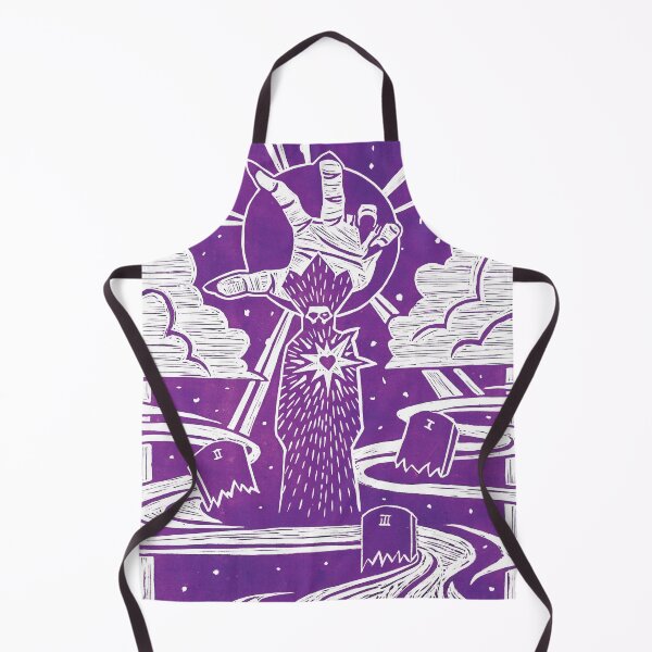 Item preview, Lino cut print Papa Perpetua bright purple variant designed and sold by Lucqart.