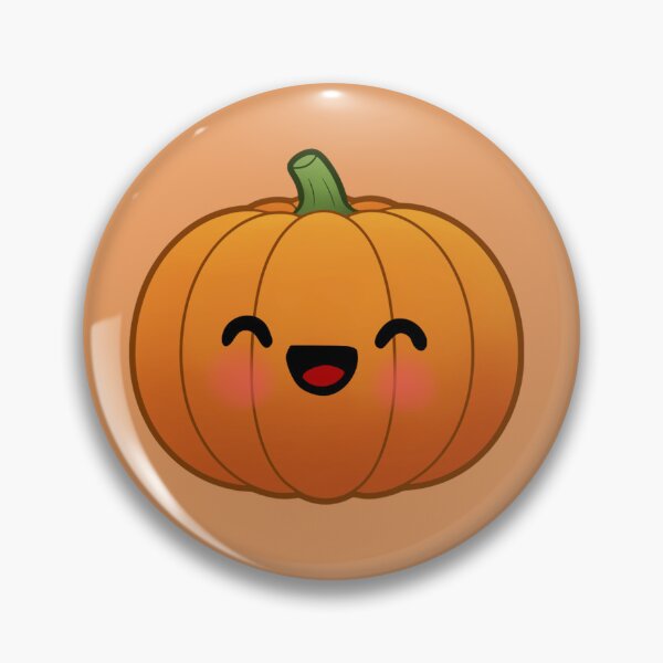 Item preview, Cute Happy Pumpkin - Kawaii Fall Vegetable designed and sold by AlexAnewArt.
