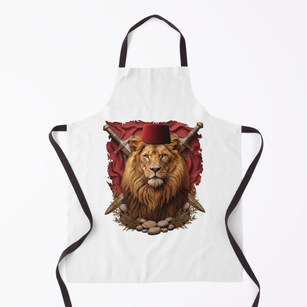 Item preview, Majestic Atlas Lion - Moroccan Heritage Flag designed and sold by SHK-Designs.