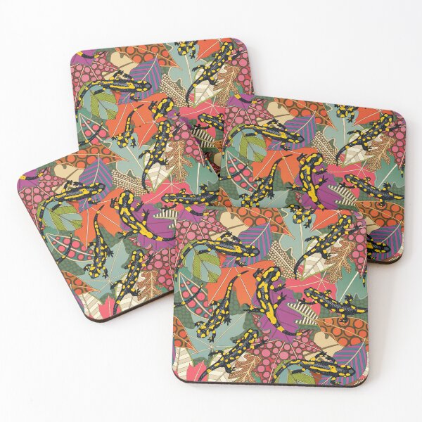 Item preview, maximalist salamander forest designed and sold by scrummy.