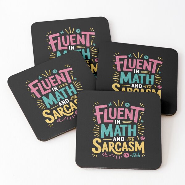Item preview, Fluent in Math and Sarcasm Math Teacher Appreciation9 designed and sold by DigitaldeligArt.