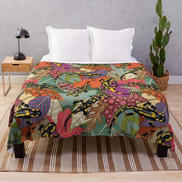 Item preview, maximalist salamander forest designed and sold by scrummy.
