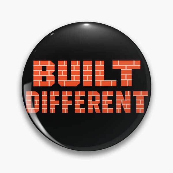 Item preview, Built Different Brick Typography Design designed and sold by TeeTimeTreasure.