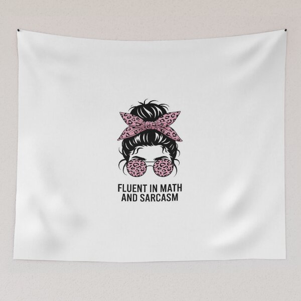 Item preview, Fluent In Math And Sarcasm Funny Math Teacher Appreciation10 designed and sold by DigitaldeligArt.