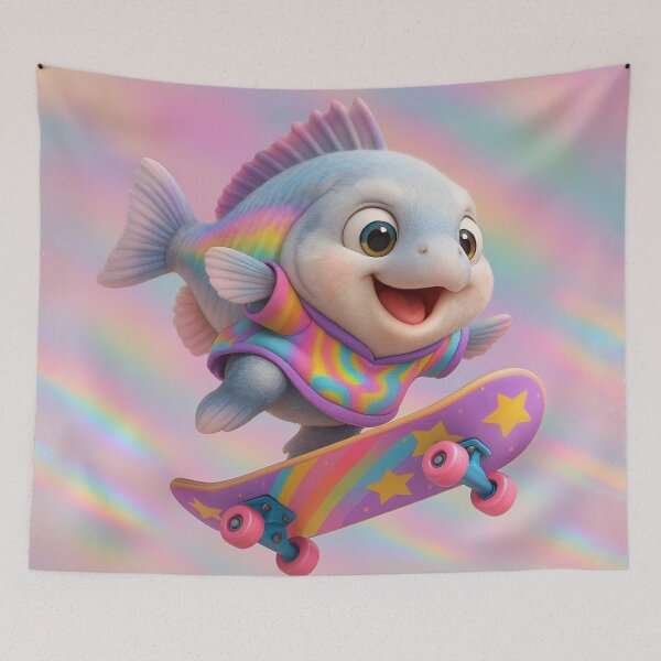 Item preview, Skater Ocean Whitefish designed and sold by Sillytoe.