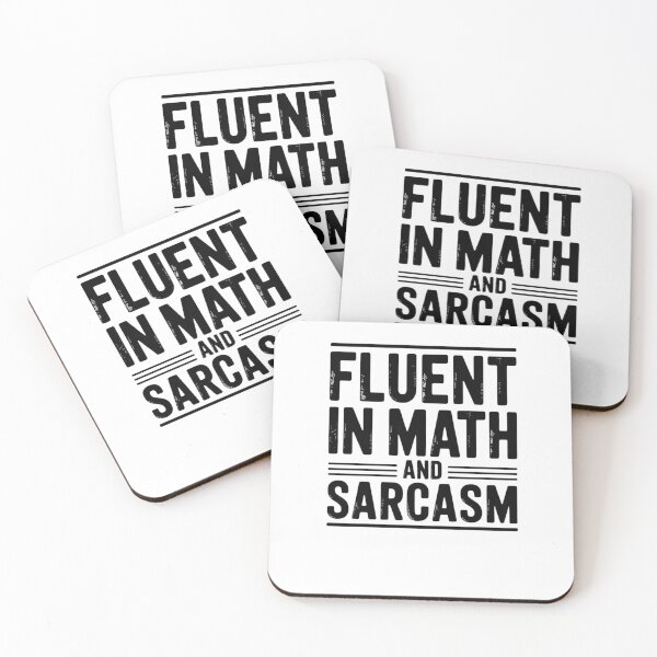 Item preview, Fluent In Math And Sarcasm Math Teacher Appreciation12 designed and sold by DigitaldeligArt.