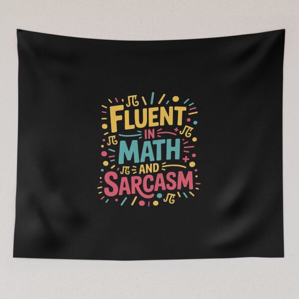 Item preview, Fluent in Math and Sarcasm Math Teacher Appreciation13 designed and sold by DigitaldeligArt.