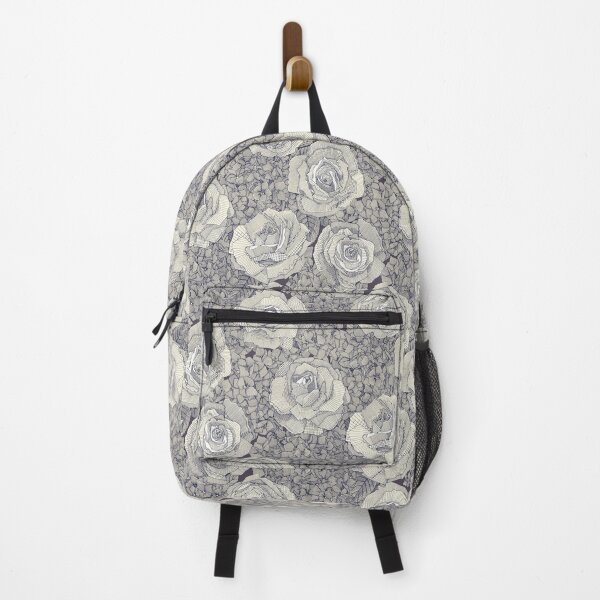 Item preview, rose hydrangea floral pearl navy plum designed and sold by scrummy.