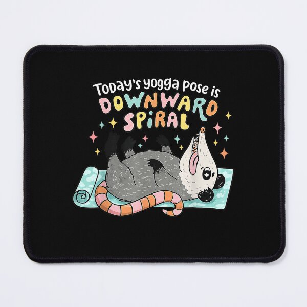 Item preview, Today's Yoga Pose is Downward Spiral Funny Opossum , Opossum Gift For Mom Dad Kids designed and sold by Opossum GIFT ★★★★★.