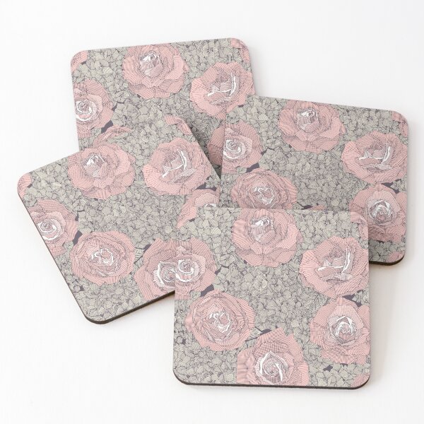 Item preview, rose hydrangea floral pink mulberry plum designed and sold by scrummy.