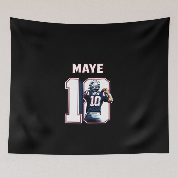 Item preview, Drake Maye Bold Patriots Number 10 Football Art designed and sold by TheArtOfCar.