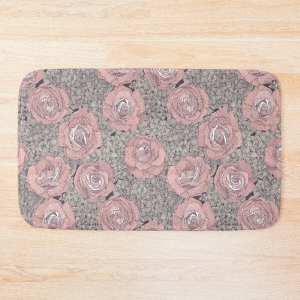 Item preview, rose hydrangea floral pink mulberry plum designed and sold by scrummy.