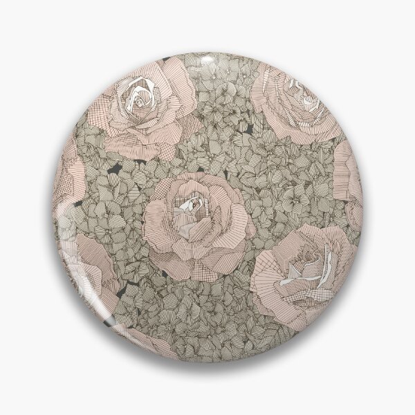 Item preview, rose hydrangea floral pale peach tea dark designed and sold by scrummy.