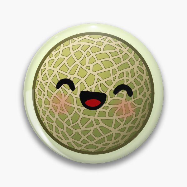 Item preview, Cute Happy Melon - Kawaii Fruit designed and sold by AlexAnewArt.
