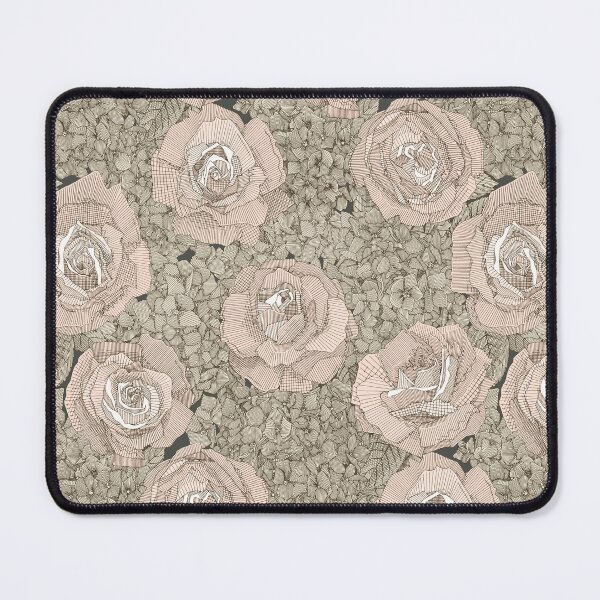 Item preview, rose hydrangea floral pale peach tea dark designed and sold by scrummy.