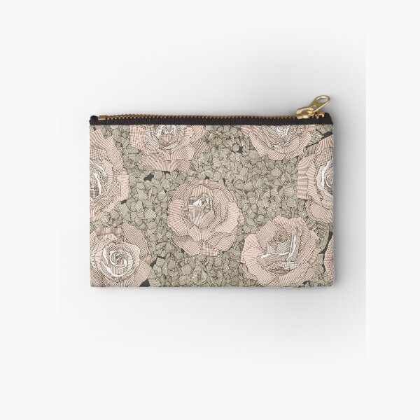 Item preview, rose hydrangea floral pale peach tea dark designed and sold by scrummy.