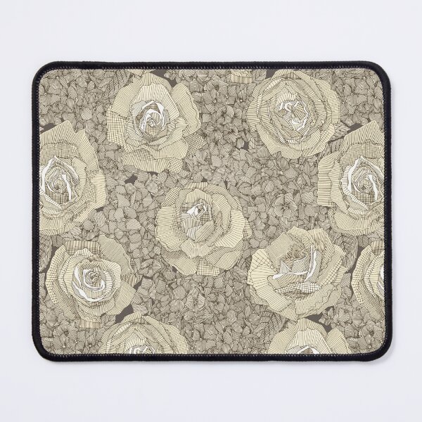 Item preview, rose hydrangea floral cream tea leather designed and sold by scrummy.