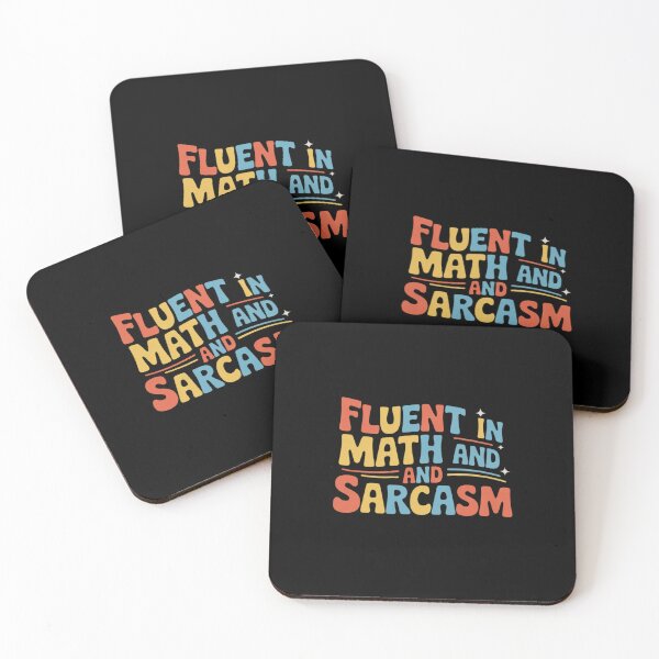Item preview, Fluent in Math and Sarcasm Math Teacher Appreciation32 designed and sold by DigitaldeligArt.