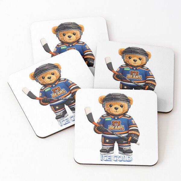 Item preview, Cute Ice Hockey Teddy Bear Player - Winter Sports Team Mascot designed and sold by CuteBear87.