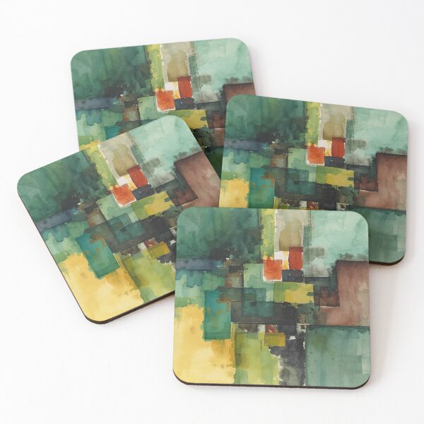 Item preview, Amazonian Rainforest Abstract Blocks designed and sold by Harmonic_Layers.