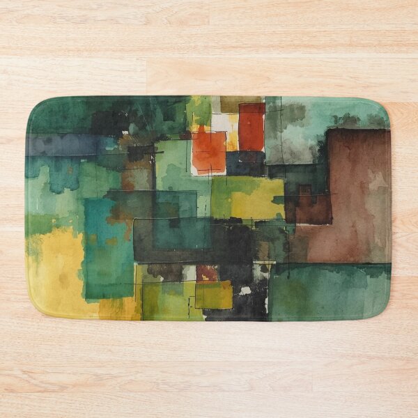 Item preview, Amazonian Rainforest Abstract Blocks designed and sold by Harmonic_Layers.