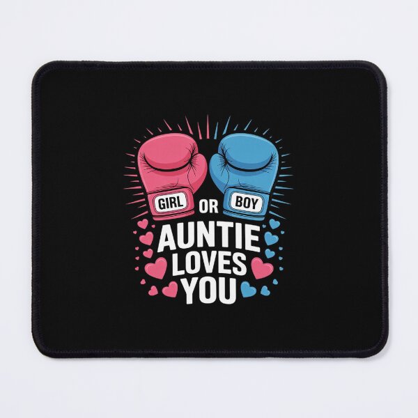Item preview, Pink Or Blue Auntie Loves You Boxing Gender Reveal Party designed and sold by MarkLeedsArt.