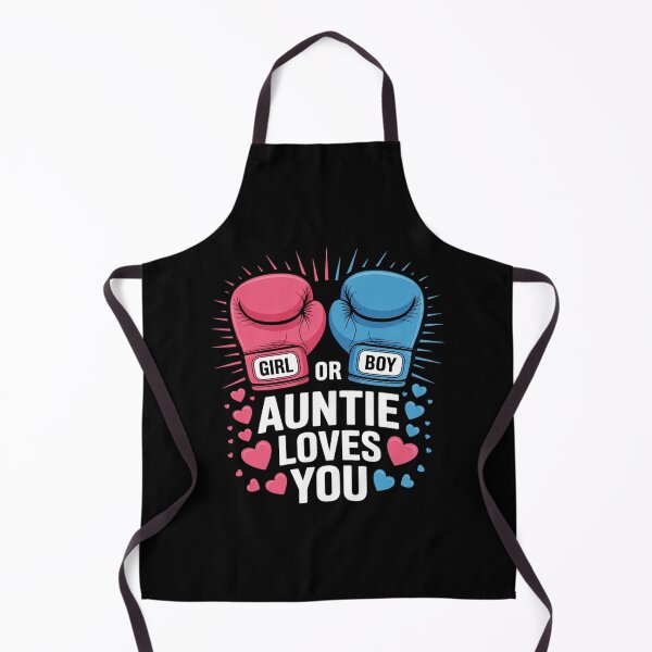 Item preview, Pink Or Blue Auntie Loves You Boxing Gender Reveal Party designed and sold by MarkLeedsArt.