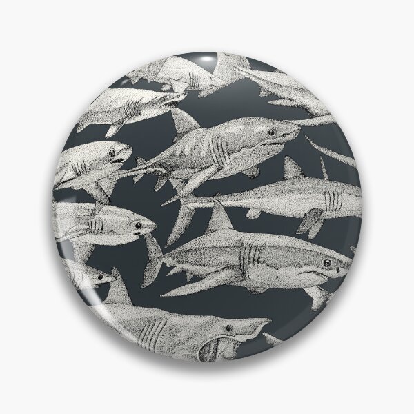 Item preview, just sharks black gunmetal designed and sold by scrummy.